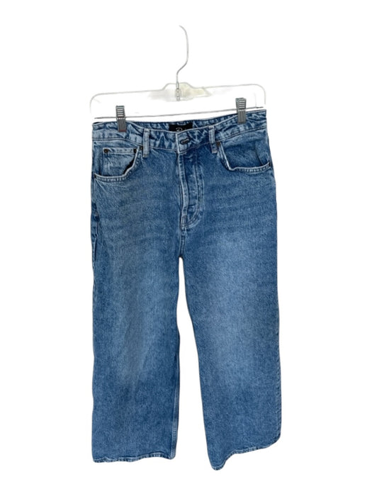 Rails Size 29 Med Dark Wash Cotton High Waist Button Fly Wide Leg Jeans Med Dark Wash / 29