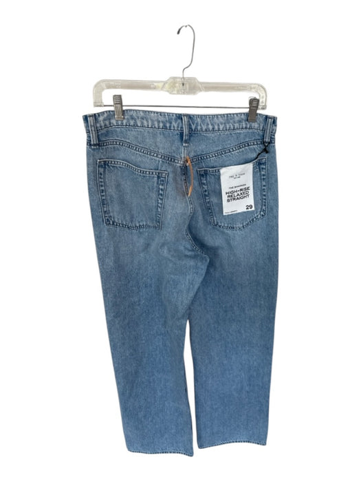 Rag & Bone Size 29 Light Wash Cotton High Waist Wide Leg Jeans Light Wash / 29