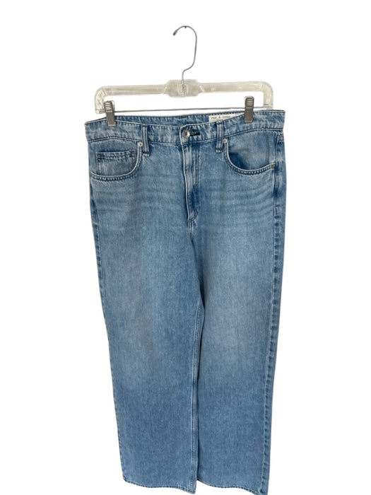 Rag & Bone Size 29 Light Wash Cotton High Waist Wide Leg Jeans Light Wash / 29