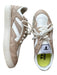 Thousand Fell Shoe Size 7.5 Taupe & White Leather Lace Up Athletic Sneakers Taupe & White / 7.5