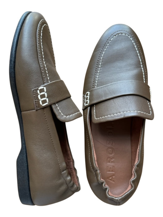 Aerosoles Shoe Size 7.5 Brown Leather Loafers Brown / 7.5