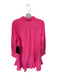 Tuckernuck Size M Coral Pink Polyester Long Sleeve Buttons Collar Dress Coral Pink / M