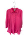 Tuckernuck Size M Coral Pink Polyester Long Sleeve Buttons Collar Dress Coral Pink / M