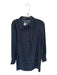 Zara Size L Navy & white Polyester Long Sleeve Polka Dot Collar Dress Navy & white / L