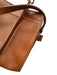 Coach Brown Leather Square Zip Close Crossbody Bag Brown / S