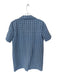 Pomander Place Size M Blue & White Cotton Short Sleeve Embroidered Collar Dress Blue & White / M