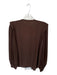 Tuckernuck Size M Brown & Ivory Polyester Long Sleeve Pleated Button Down Top Brown & Ivory / M