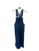 Madewell Size 10 Dark Wash Cotton Wide Leg Raw Hem Overalls Dark Wash / 10