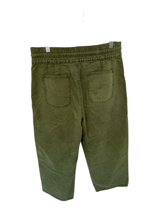 Young Fab & Broke Size L Army Green Lycocell Drawstring Front Pockets Pants Army Green / L