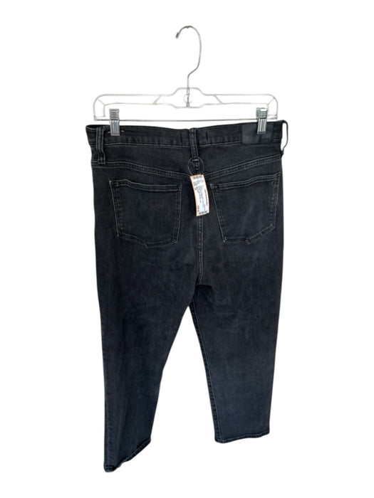 Madewell Size 29 Charcoal Cotton Blend High Waist Straight Leg Jeans Charcoal / 29