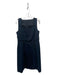 Elie Tahari Size 8 Black Cotton Blend Sleeveless Square Neck eyelet Dress Black / 8