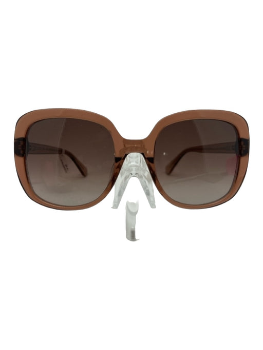 Kate Spade Mauve Acetate Rounded Square Gradient Oversize Sunglasses Mauve