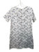 Current Elliot Size 2 White & Black Cotton Denim Short Sleeve Floral Dress White & Black / 2