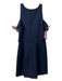 Milly Size 10 Navy & Purple Polyester Blend Round Neck Sleeveless Back Zip Dress Navy & Purple / 10