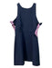 Milly Size 10 Navy & Purple Polyester Blend Round Neck Sleeveless Back Zip Dress Navy & Purple / 10