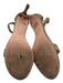 Stuart Weitzman Shoe Size 8.5 Gold Embellished Ankle Strap Open Toe Heel Pumps Gold / 8.5