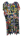 Johnny Was Size XL Multi Viscose Blend Short Sleeve Botanical Midi Dress Multi / XL