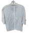 Eleven Stich Design Size S White Linen Short Sleeve Mother of Pearl Buttons Top White / S