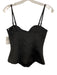 Good American Size M Black Polyester Blend Hook & Eye Front Spaghetti Strap Top Black / M