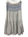 Loveshackfancy Size L White & Blue Cotton Floral Shirred Waist Midi Skirt White & Blue / L