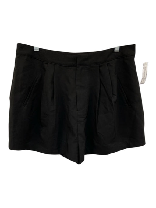 Lovers and Friends Size XL Black Polyester Blend Pleated Front A Line Shorts Black / XL