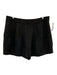 Lovers and Friends Size XL Black Polyester Blend Pleated Front A Line Shorts Black / XL