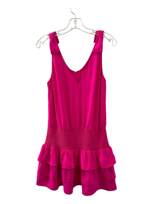 Amanda Uprichard Size M Hot pink Polyester ruffles Elastic Waist Dress Hot pink / M