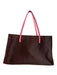Kate Spade Brown & Pink Canvas Open lined Tote shoulder bag Bag Brown & Pink / M