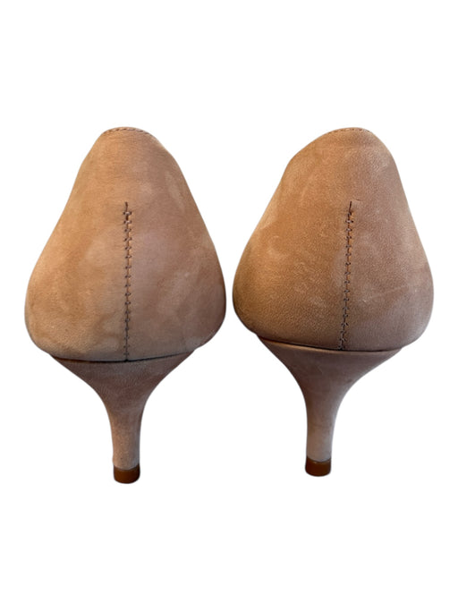 Schutz Shoe Size 8.5 Brown Leather Suede Pointed Toe Clear Detail Shoes Brown / 8.5