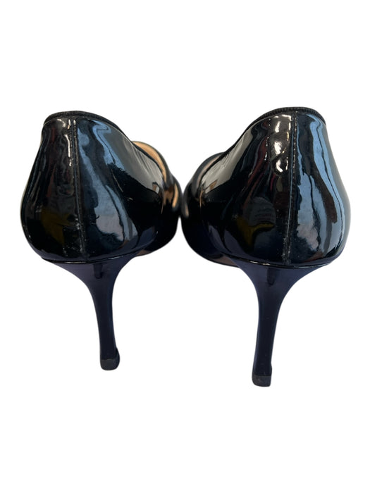 Manolo Blahnik Shoe Size 38.5 Black Patent Leather Pointed Toe solid color Shoes Black / 38.5