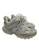 Balenciaga Shoe Size 41 Cream White & Silver Leather & Rubber Netting Sneakers Cream White & Silver / 41