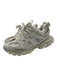 Balenciaga Shoe Size 41 Cream White & Silver Leather & Rubber Netting Sneakers Cream White & Silver / 41