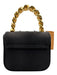 Versace Black, Pink, Gold Silk Chain Detail Jeweled Embellishment Bag Black, Pink, Gold / Small