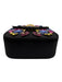 Versace Black, Pink, Gold Silk Chain Detail Jeweled Embellishment Bag Black, Pink, Gold / Small