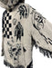 Amiri Size XXL Black & Cream Cotton Hoodie Fringe Detail Men's Sweater Black & Cream / XXL