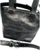 Alexander Wang Black Leather Crinkle embossed logo Crossbody Strap Incl Tote Bag Black / Mini