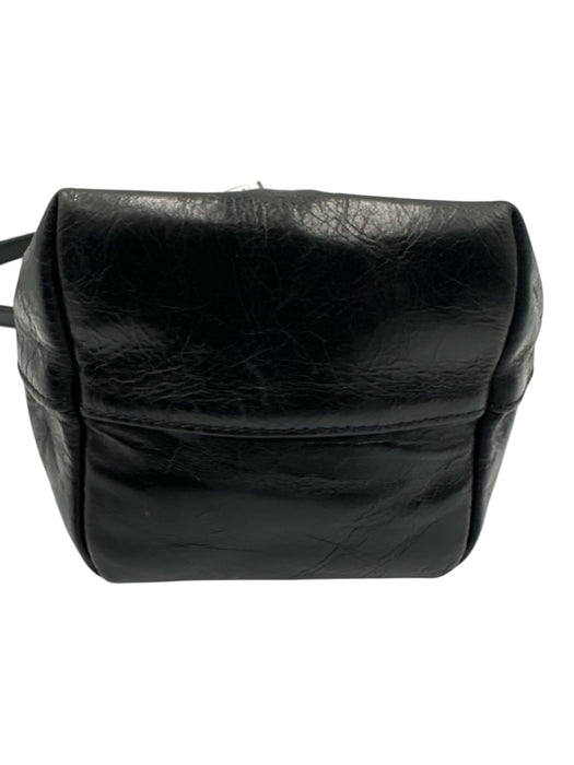 Alexander Wang Black Leather Crinkle embossed logo Crossbody Strap Incl Tote Bag Black / Mini