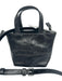 Alexander Wang Black Leather Crinkle embossed logo Crossbody Strap Incl Tote Bag Black / Mini