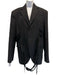 Jean Paul Gaultier Size 36 Black Virgin Wool Padded Shoulder Oversize Jacket Black / 36