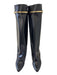 Givenchy Shoe Size 42 Black Leather GHW Overlay Knee High Boots Black / 42