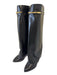 Givenchy Shoe Size 42 Black Leather GHW Overlay Knee High Boots Black / 42