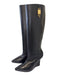 Givenchy Shoe Size 41 Black Leather GHW Knee High Wedge Boots Black / 41