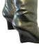 Givenchy Shoe Size 41 Black Leather GHW Knee High Wedge Boots Black / 41