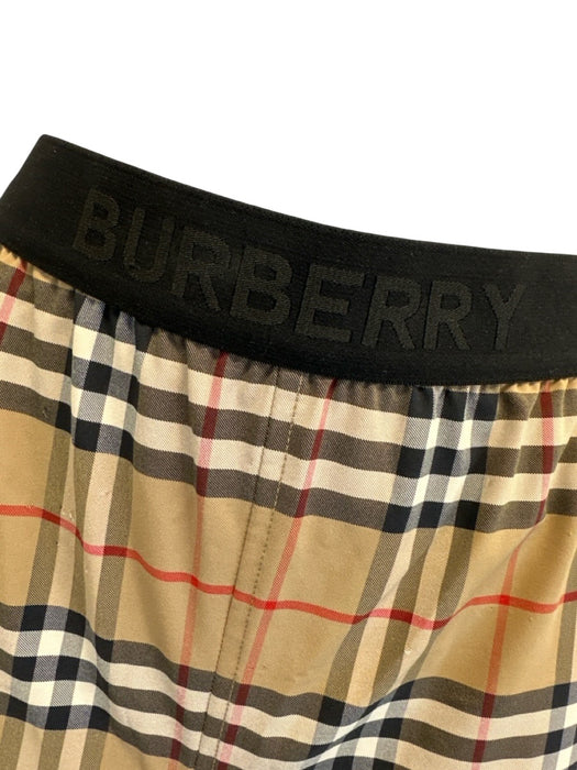 Burberry London Size L Beige, Black, Red Poliamide Elastic Waist Leggings Beige, Black, Red / L