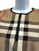 Burberry London Size L Beige, Black, Red Polyester Novacheck Quarter Zip Top Beige, Black, Red / L