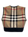 Burberry London Size L Beige, Black, Red Polyester Novacheck Quarter Zip Top Beige, Black, Red / L