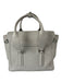 3.1 Phillip Lim Taupe Gray Leather Silver Hardware Push Lock Inner Pocket Bag Taupe Gray / M