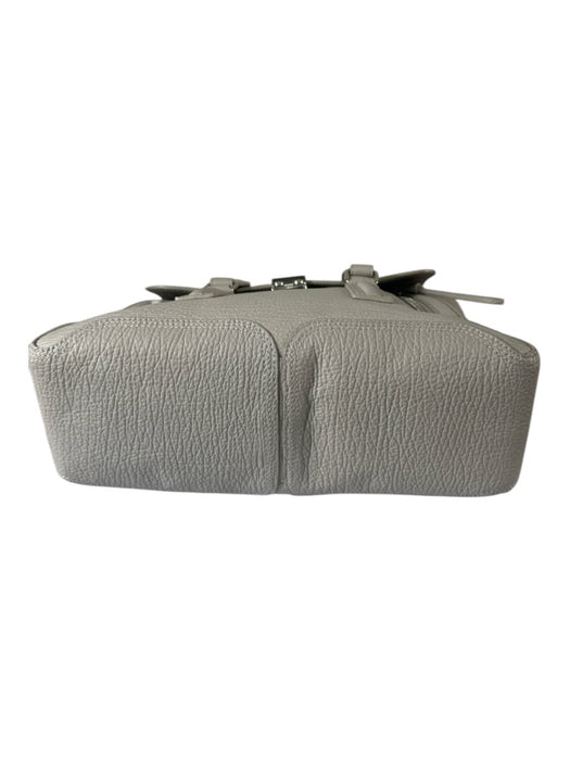 3.1 Phillip Lim Taupe Gray Leather Silver Hardware Push Lock Inner Pocket Bag Taupe Gray / M