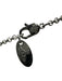 Vivienne Westwood Silver Metal Lobster Clasp Orb Rhinestone Pendant Necklace Silver