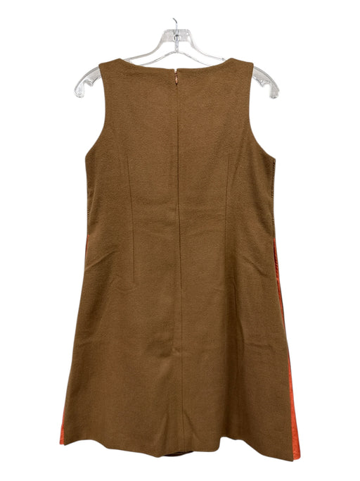 Ann Mashburn Size XS/S Camel Brown Wool Blend Accordion Pleat swing Dress Camel Brown / XS/S